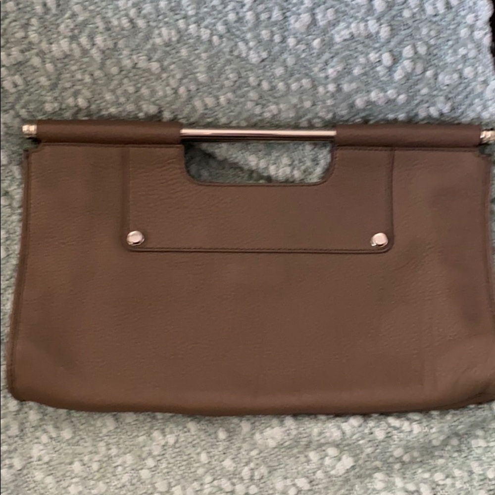 Leather Banana Republic clutch